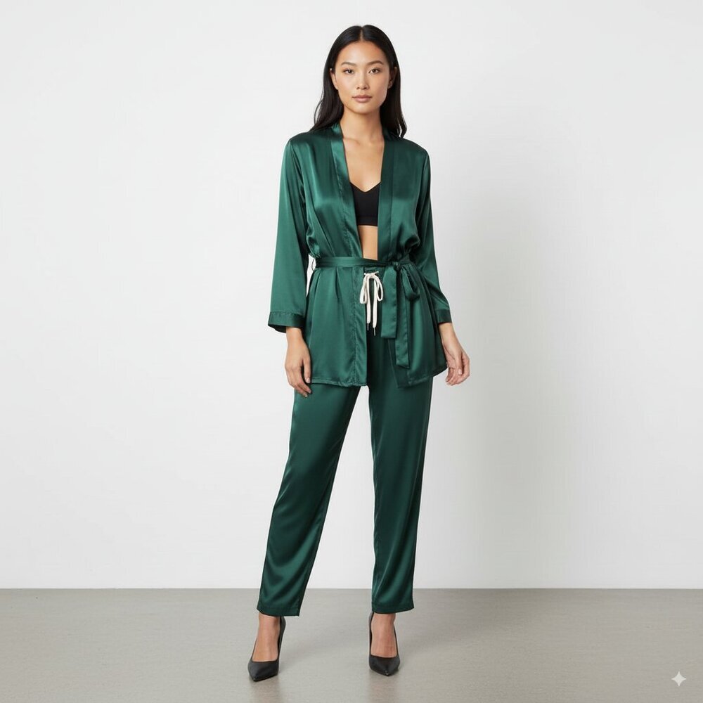 n:Philanthropy Celino Blazer & Pants Set Emerald Green
